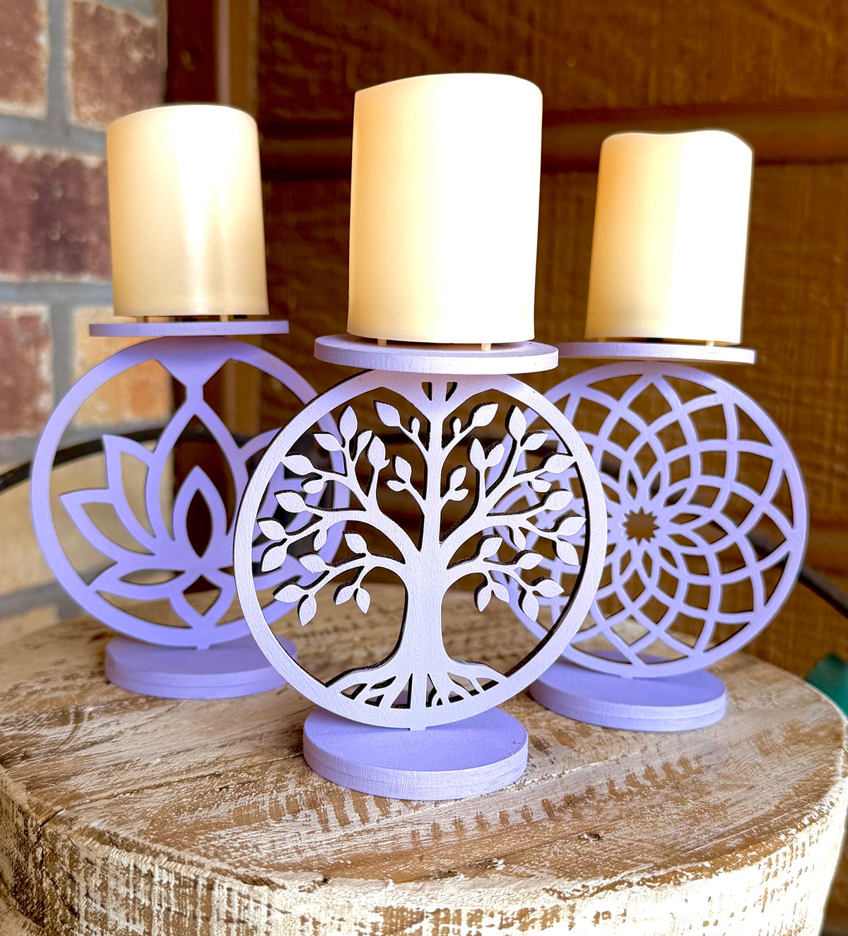 Symbolic Votive/Tealight Holders (Set of 3)